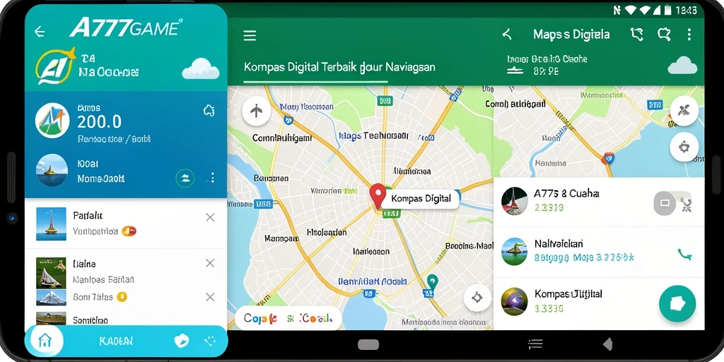 Tampilan antarmuka A777GAME yang jelas dan informatif untuk navigasi.