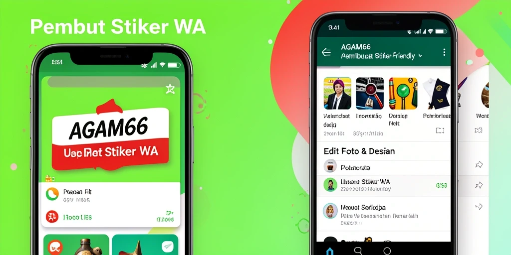 Antarmuka AGAM66 yang intuitif untuk membuat stiker WA yang kreatif