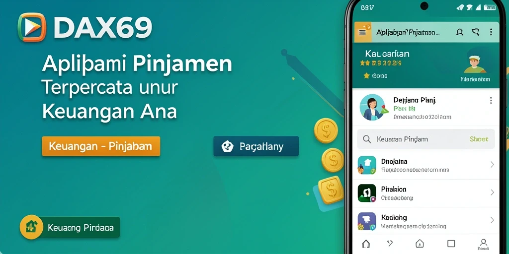 Tampilan antarmuka pengguna DAX69 untuk pengajuan pinjaman yang simpel dan intuitif.