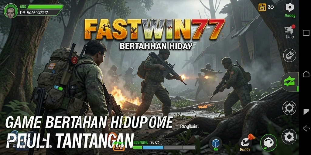 Tampilan antarmuka <strong>FASTWIN77</strong> yang menarik dengan fitur bertahan hidup yang lengkap.