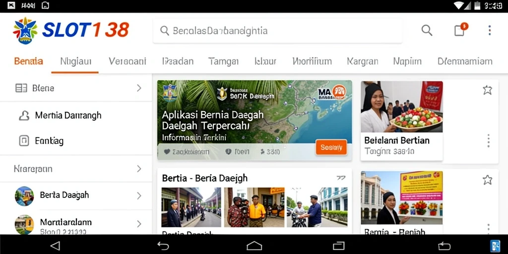 Tampilan antarmuka SLOT138 yang sederhana dan informatif.