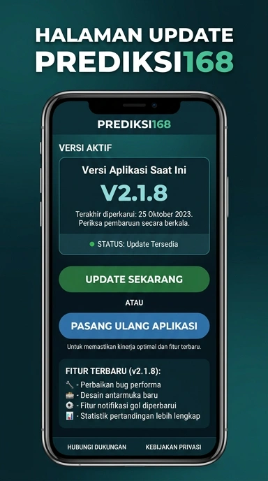 Riwayat Versi Terbaru Aplikasi prediksi168 untuk Android
